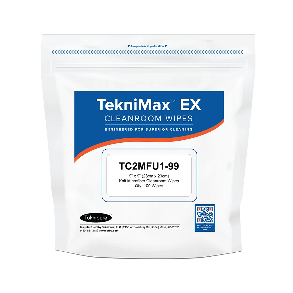 TekniMax EX Knitted Microfiber Wipers, 9" x 9": TC2MFU1-99