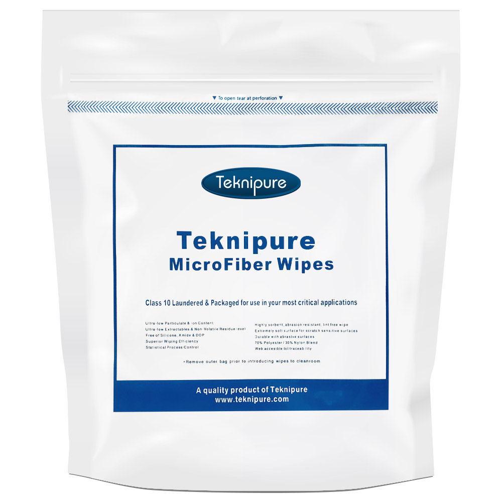 TekniPure Mixed-Weave Microfiber Wipers 4" x 4" (TC2MFUW-44)