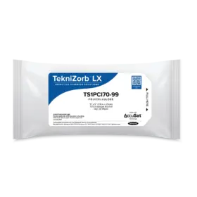 TekniZorb LX Polycellulose Wipers with AccuSat, 9" x 9": TS1PCI70-99