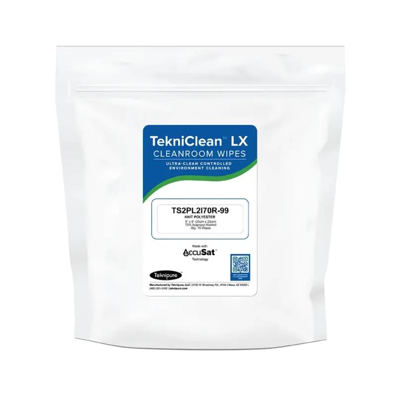 TekniClean LX 9" x 9" Polyester Knit Wiper Refill for Pail: TS2PL2I70R-99