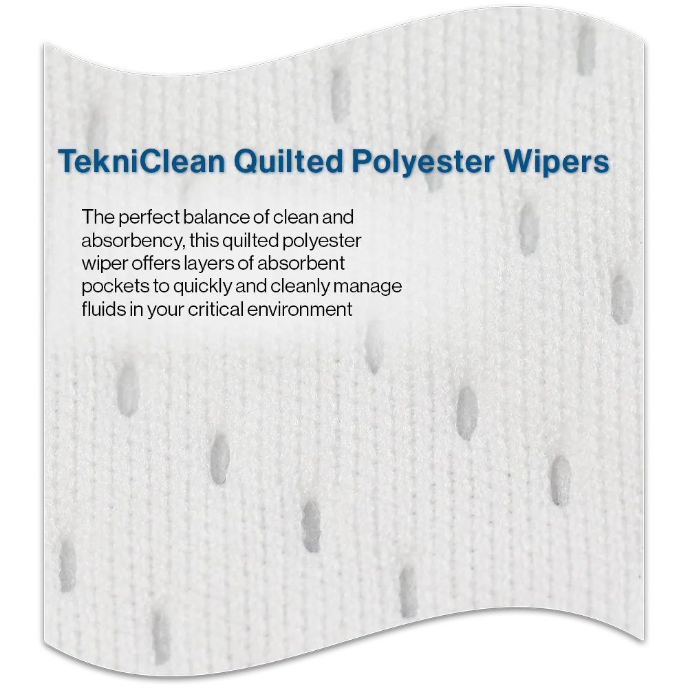 TekniClean Quilted Polyester Wipers - Material L