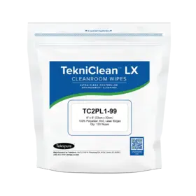 TekniClean LX Polyester Knit Wipers, Laser Seal Edge, 9" x 9"