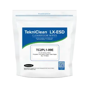 TekniClean LX Polyester Knit Wipers, Laser Seal Edge, 9" x 9", ESD