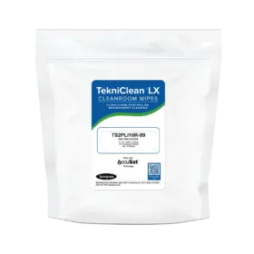 TekniClean LX 9" x 9" Wipes with AccuSat, 10% IPA, Refill for Pail, TS2PLI10R-99
