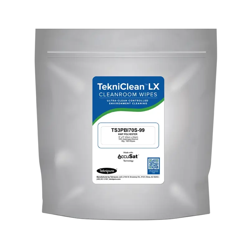 TekniClean LX Cleanroom Wipers with AccuSat: TS3PBI70S-99