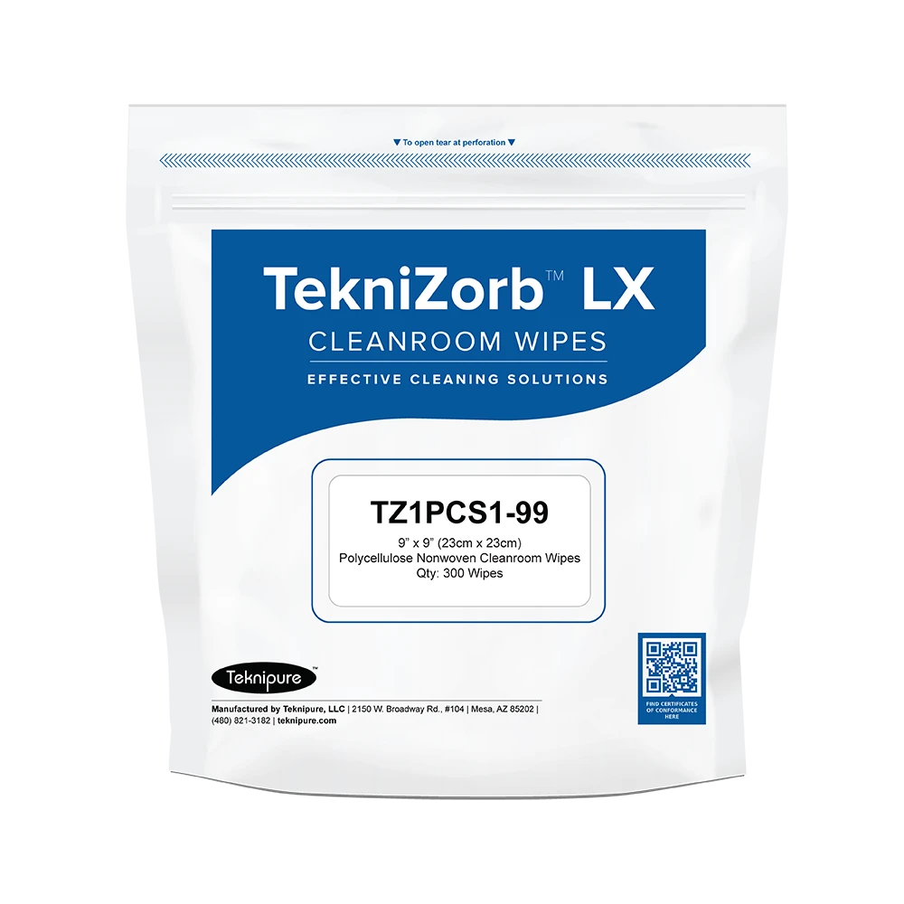 TekniZorb LX Polycellulose Wipers, 9" x 9": TZ1PCS1-99