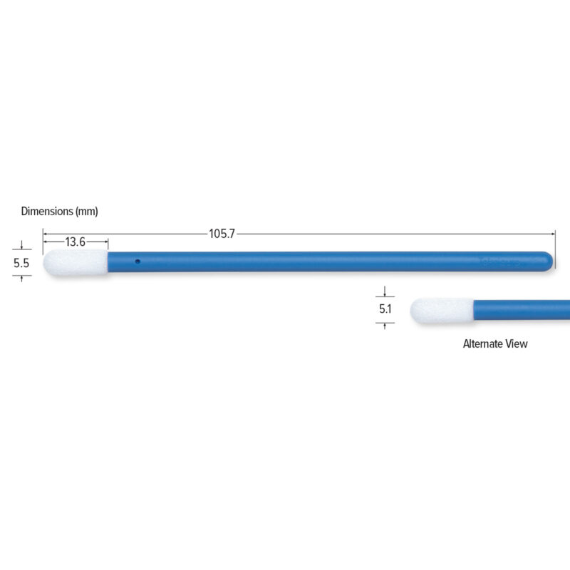 Alternative view of Medium Foam Swab, 4.161" (10.57 cm)