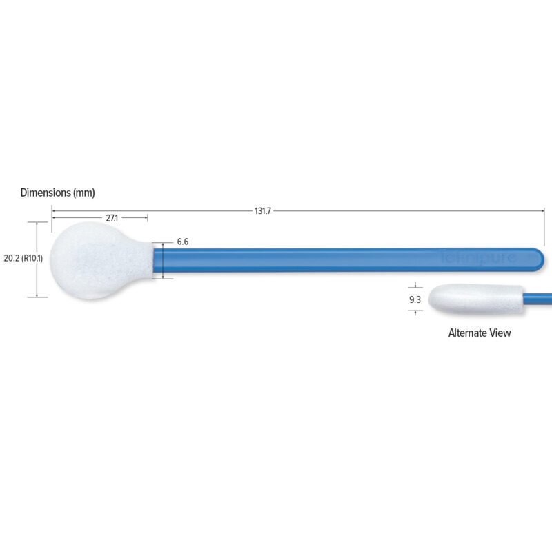 Alternative view of Round Head Foam Swab, 5.185" (13.17 cm)