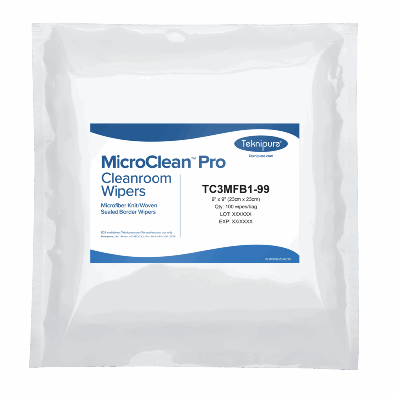 TC3MFB1-99 MicroClean™ Pro Microfiber Sealed Border Wipers, 9"x9"