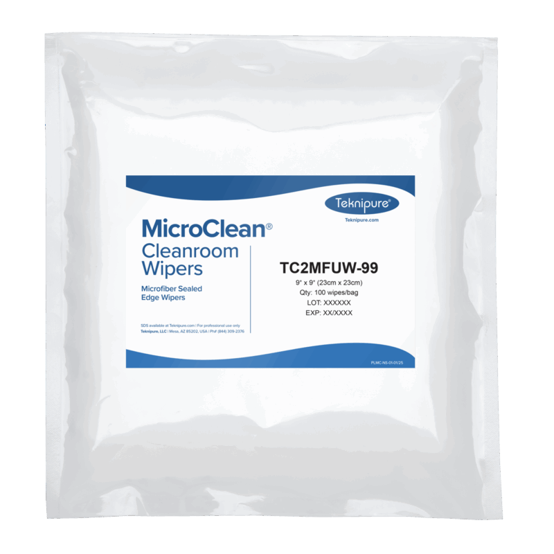 TC2MFUW-99 MicroClean™ Microfiber Sealed Edge Wipes, 9"x9"
