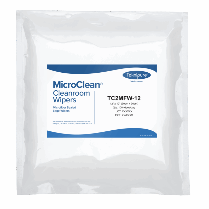 TC2MFW-12 MicroClean™ Microfiber Sealed Edge, 12"X12", Extra-Capturing