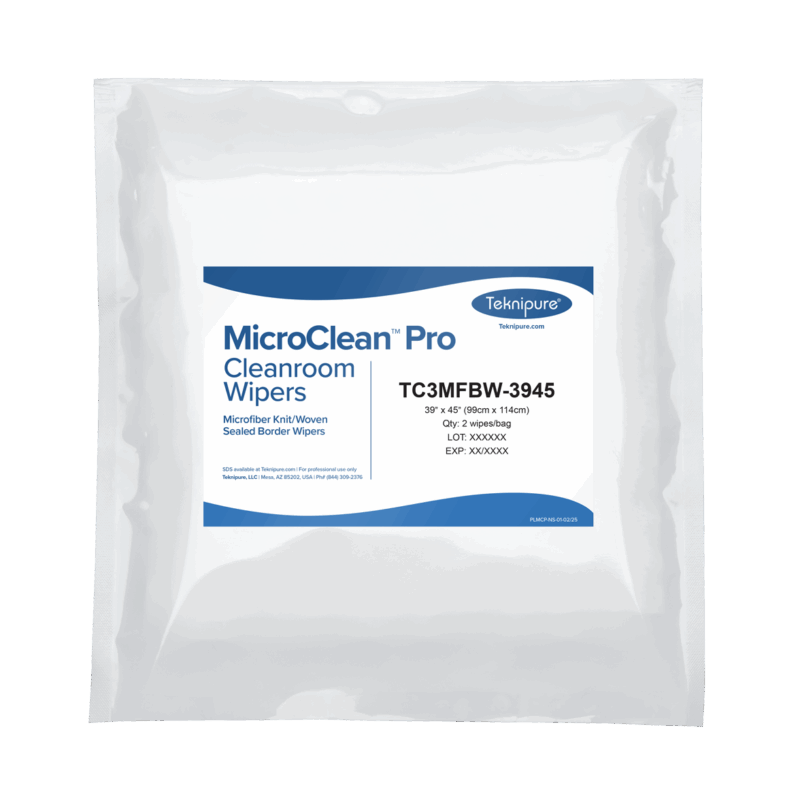 MicroClean™ Pro Microfiber Woven Wiper with Sealed Border, 39”x45”