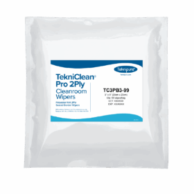 TekniClean® Pro 2Ply Polyester Knit Wiper, Sealed Border, 9"x 9"