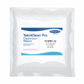 TekniClean® Pro Polyester Knit Wiper, Sealed Border, 12"x 12"