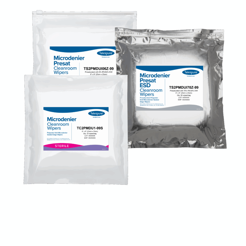 Microdenier Polyester Sealed Edge Wipers