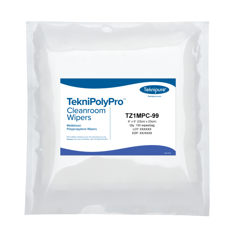 TekniPolyPro™ Polypro/PolyCell Composite Wiper, 3-Ply, 9"x9"