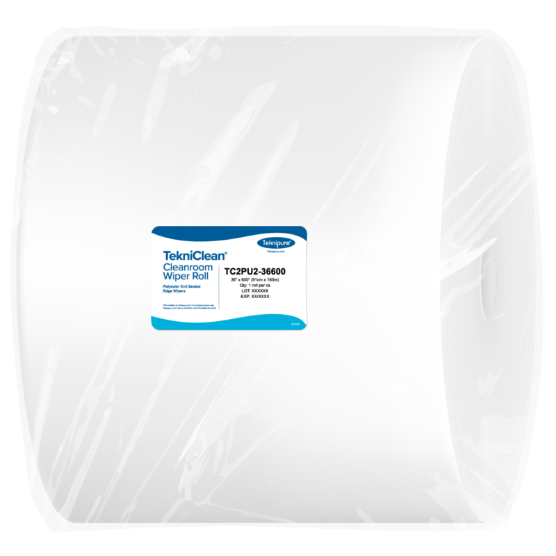 TekniClean® Polyester Knit Wiper Roll, Sealed Edge, 36"x600'