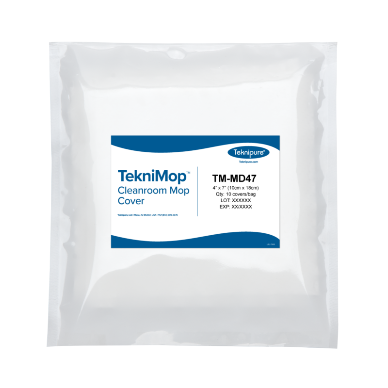 TekniMop™ Microdenier Mop Cover with Elastic, Integrated Pad, 4"x7"